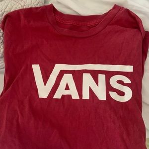 Vans graphic tee - maroon SOLD